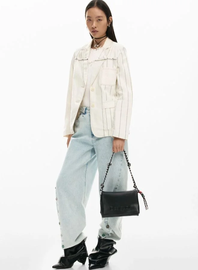 DESIGUAL Medium Bag With Logo Charm